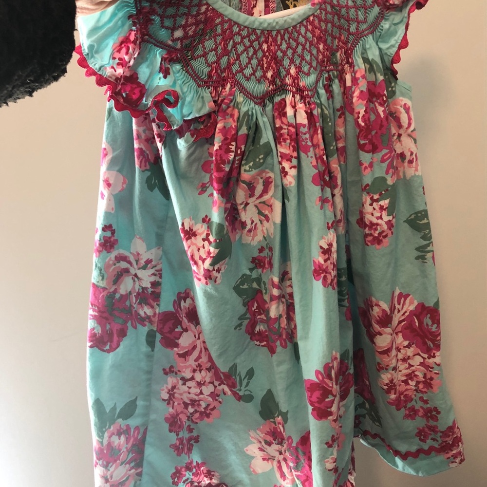 Banana split sloes smocked dress